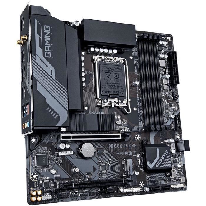 Mainboard - GIGABYTE - B760M Gaming X AX - DDR5 bis zu 7600 MHz - Wi-Fi 6E - 2.5GbE LAN