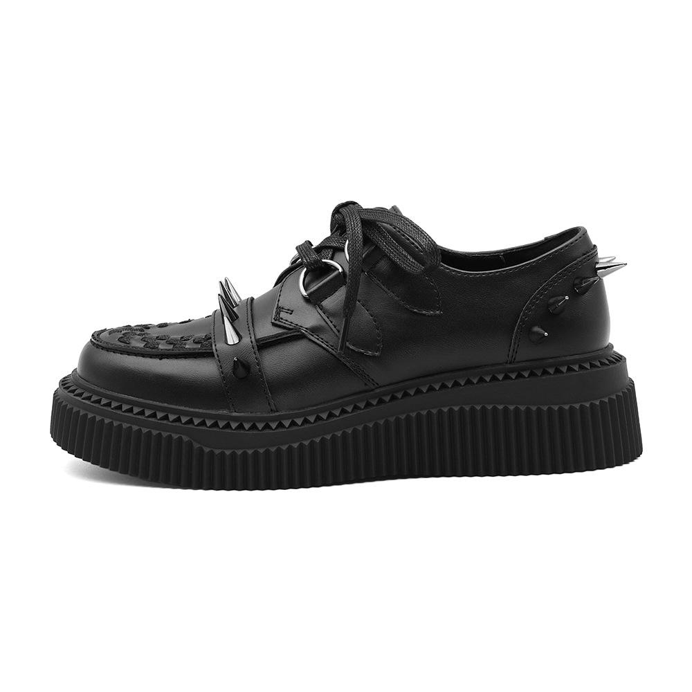 Summer Gothic Platform Boots Punk Rock Chunky Heel Shoes for Women Edgy Sweet Style
