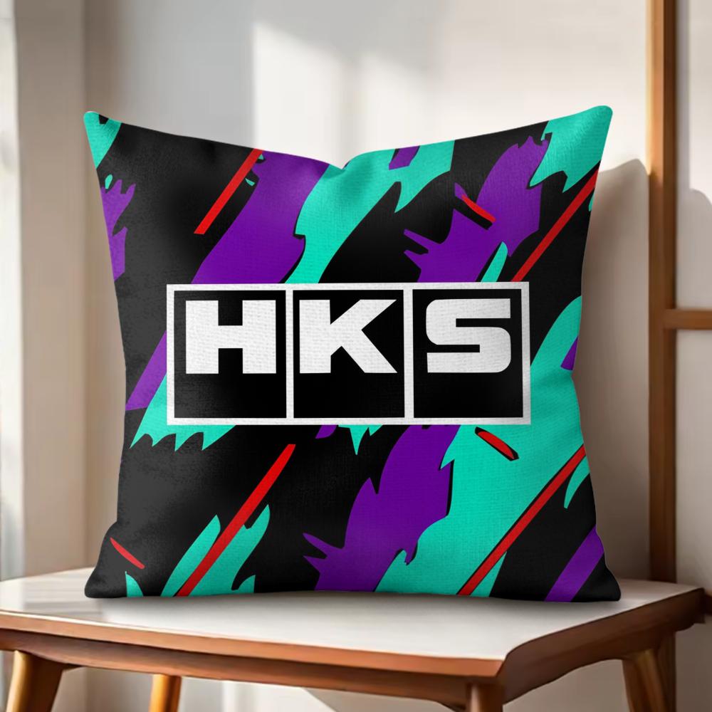 

Fashion HHKSSLogo Cushion Cover Natural Linen Organic Fabric DoubleSided Printing Couch Pillow Covers Home Decor 30x30cm