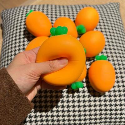 Kawaii Karotte Squishy Spielzeug Weich Langsam Aufgehend Simulation Gemüse Stressabbau Fidget Spielzeug für Kinder und Erwachsene Dekompression Geschenk
