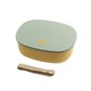 Sabu Kichijitsu Wood Grain Lunch Product 412318 Single-Tier Box, Mint, 610ml, Code