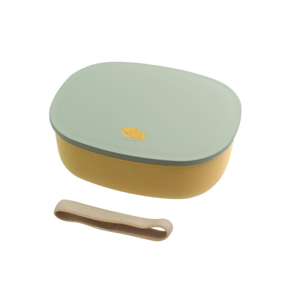 Sabu Kichijitsu Wood Grain Lunch Product 412318 Single-Tier Box, Mint, 610ml, Code