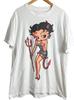 Vintage Betty Boop Devil Graphic 100Cotton Unisexs Short Sleeve Unisex Oversized Selling Popular Fashion High Quality Tshirt