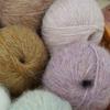 Sparkly Hand-Knitted Soft Mohair Sweater Set with Silk Yarn