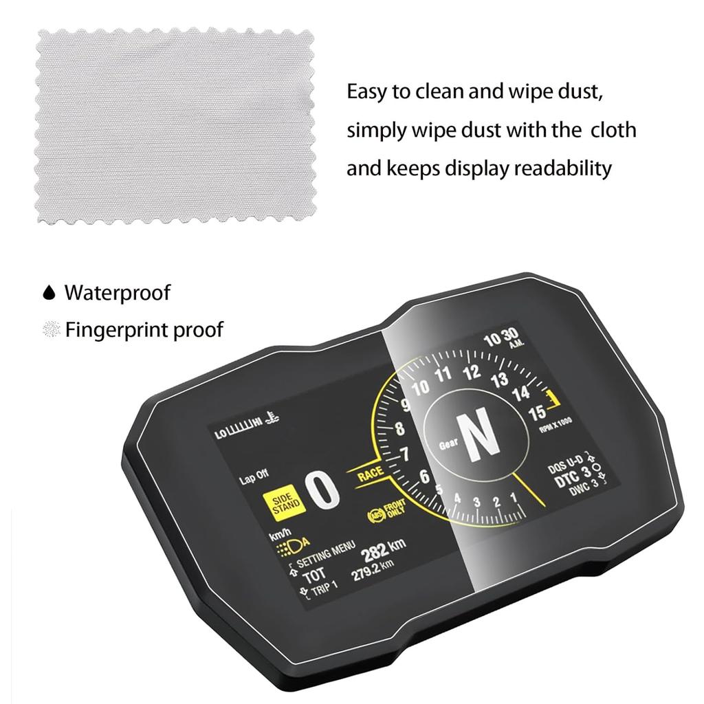 Instrument Film Dashboard Screen Protector Replacement for Ducati Panigale V4 2018-2022 /Street Fighter V4 2020-2022 Cluster Display Screen