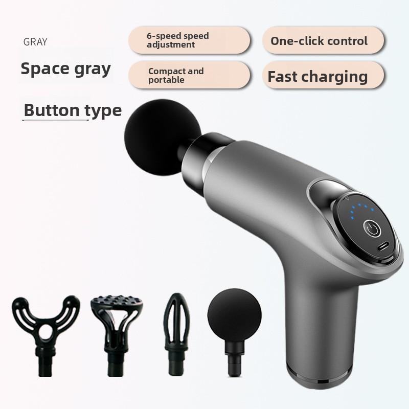 Electric Fascia Grab Massage Gun Mini Portable Men's and Women's Fitness Yoga Muscle Relaxation Cervical Massager Fascia Gun