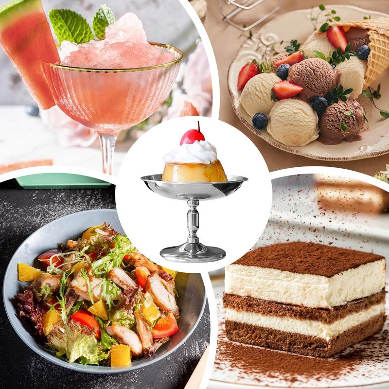 Stainless Steel Ice Cream Bowls Footed Ice Cream Sundae Bowls Mousse Cups Candy Container Party Favors For Serving Ice Cream