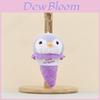 Cute Ice Cream Penguin Plush Keychain With Soft Pp Cotton Filling For Kids And Teens