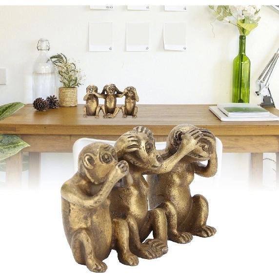 

Статуэтки обезьян, Три обезьяны Латунные обезьяны Не слышу зла Не вижу зла Не говорю зла Статуэтки мудрых обезьян для украшения дома и офиса