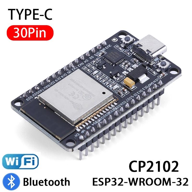 ESP-WROOM-32 ESP32 Bluetooth Wifi Dual Core ESP32-S ESP32 Placa de Desenvolvimento de 30 Pinos Tipo C CP2102 Módulo Bluetooth ESP 32 Nodemcu