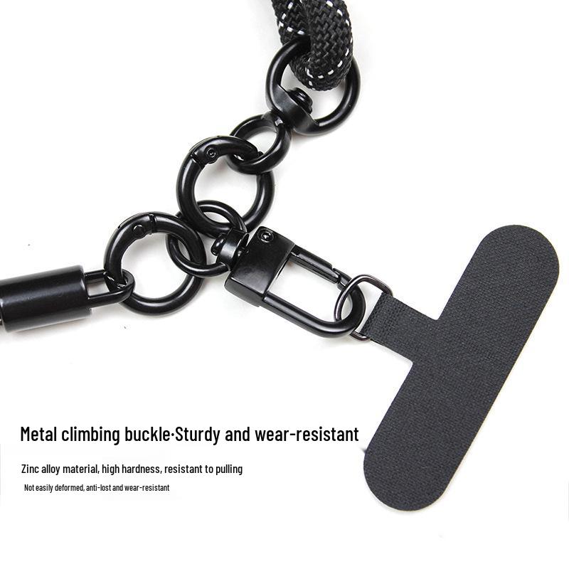 Customized Adjustable Phone Lanyard with Neck Strap & Metal Carabiner