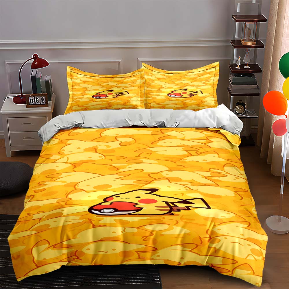 

Yellow, cartoon, playful. Bedding Duvet cover sets Duvet covers Pillowcases gifts (1 * Duvet Cover 2 * Pillowcases, without duvet insert) 135x200cm