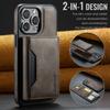 MAGKING K2 Series For iPhone 16 Pro Max Case Compatible with MagSafe PC+TPU+PU Leather RFID Blocking Phone Cover with Wallet