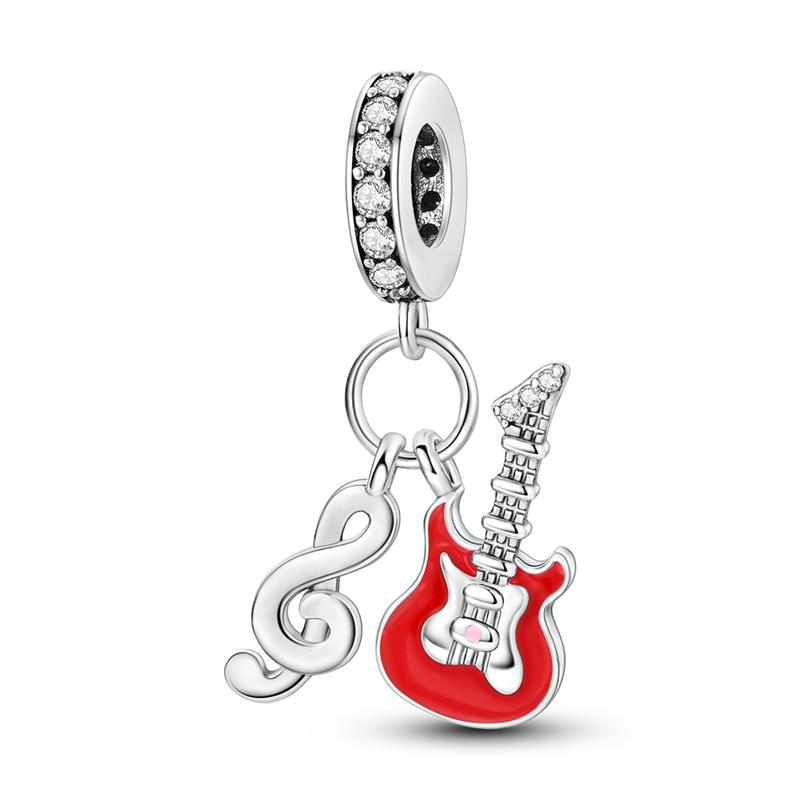 New 925 Silver Charms Bead Red Cherry Strawberry Love Heart Charm Fit Original Bracelet Pendant DIY Jewelry For Women