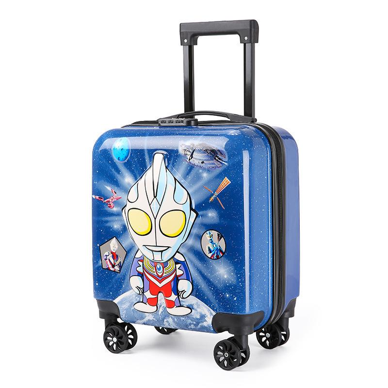 Children's Cartoon Trolley Suitcase with Universal Wheels - Ideal for Boys and Girls