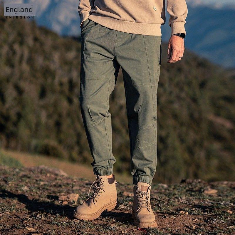 

Yingjilun Casual Spring and Autumn Straight-leg Ankle Banded Working Pants