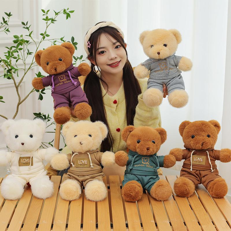 Plush Toy Teddy Bear Doll Cute Dress Bear Rabbit Rag Doll Grab Machine Activity Gift