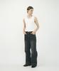 MINAV Cotton Ribbed Sleeveless [White]
