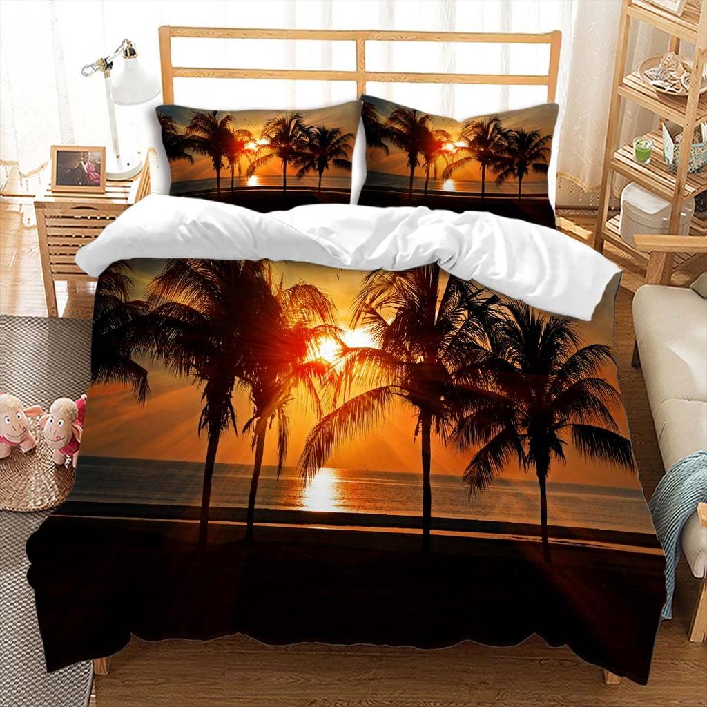 Sunset Duvet Covers For Kids Teens Queen King Size Quilt Covers Lightweight Down Room Decor 2 Pillowcase 1 Duvet Cover No Quilt