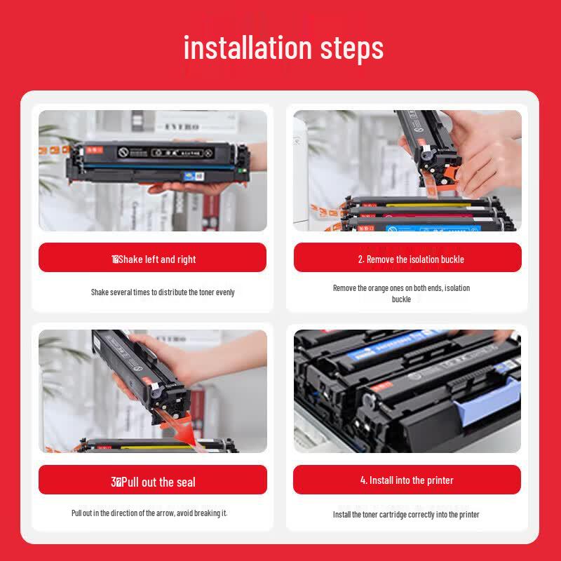 Compatible CRG054H High-Yield Toner Cartridge Set for Canon