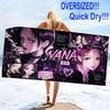 Nana Print Beach Towel, Large Soft Quick Dry Towel for Beach Camping Swimming