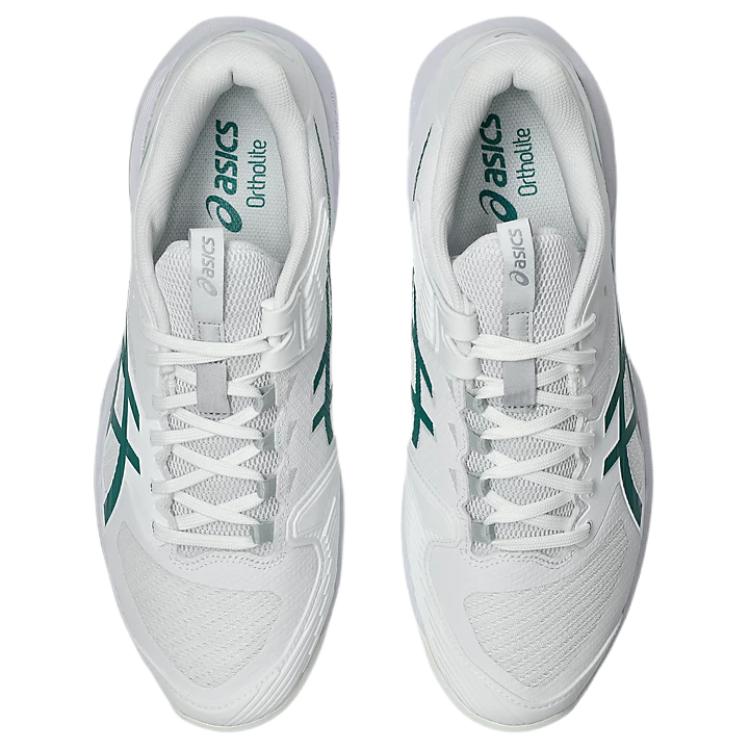 Asics Solution Speed FF 4 Synthetic Leather PU Comfortable Lightweight Tennis Shoes Men Sneakers White 1042A307-103