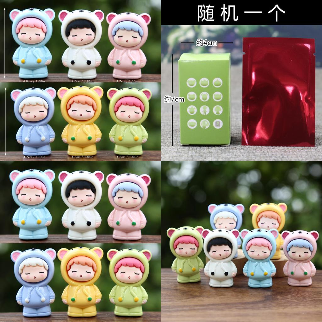 Creative Cartoon Girl Sweater Doll With Resin Material For Kids And Bedroom Decor