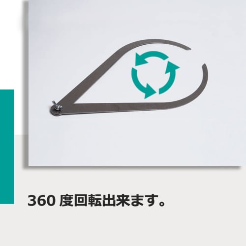 Atyhao External and Internal Calipers, Dedicated Tool for Measuring Internal and External Dimensions, Ceramic Measuring Tool, Carving Caliper, Total L