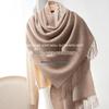 OIMG Double-Sided Wool Shawl Scarf