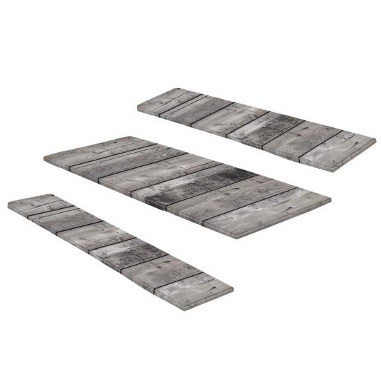 3 buc/set husă pentru masă și scaun de exterior imprimată impermeabilă cu bandă elastică anti-alunecare