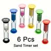 6pcs Sand Timer Set, Colorful Hourglass Countdown Timer, 1-30 Minutes Accuracy, No Electricity Required, Compact And Portable
