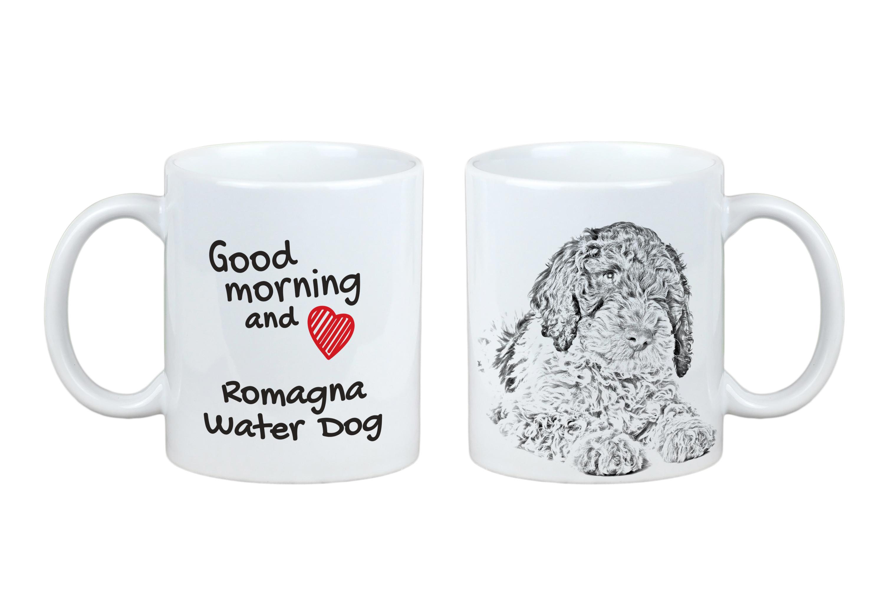 

Romagna Water Dog - cup with a dog, personalized cup with a print, a classic gift for everyone from the Art-Dog brand білий