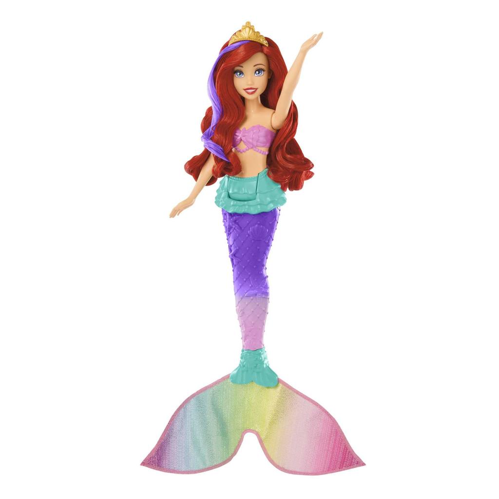 MATTEL Princess Ariel pohyb a Mořská panna let a HPD43 Disney/Disney Pojďme si hrát! [Panenka / Panenka] [Pohyblivý ocas] [Převlékací panenka] [3 více]