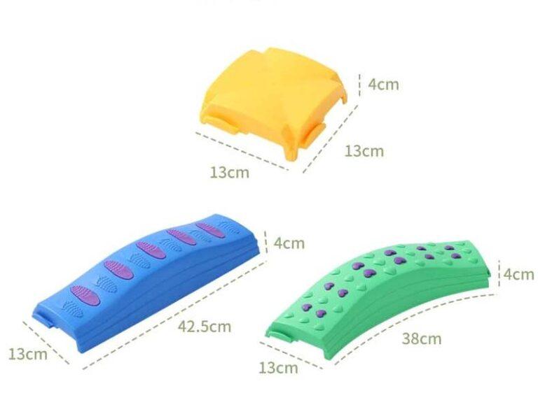 Sensory path Gymnastics Training for Children Sports Equipment Toys Pastel kolo 8 elements