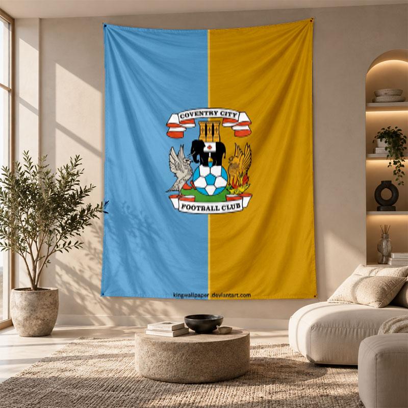 Decorative Tapestry,Coventry City Football Printed Wall Art, Lightweight Wall Hanging For Bedroom Background
