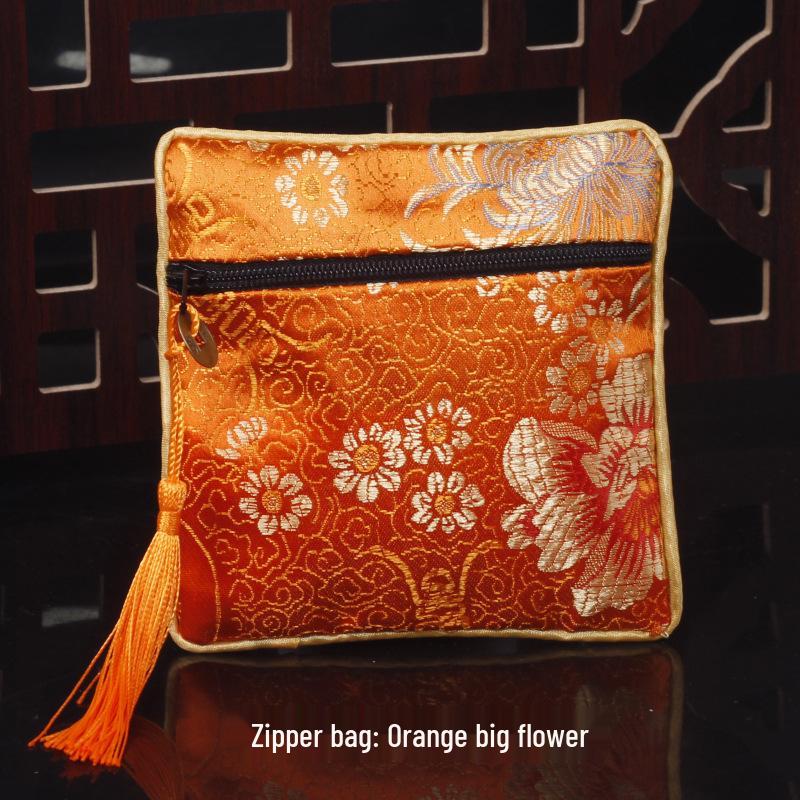 Chinese Osmanthus Embroidered Silk Brocade Sachet - Ethnic Style