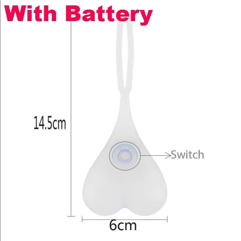 

Bicycle Light Creative Bike Rear Taillight 4 Color Heart Ball Safety Warning Light Riding Cycling Waterproof LED Lamp