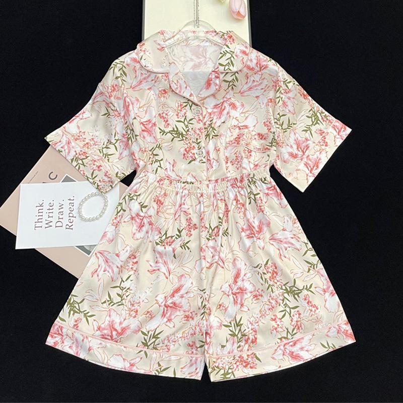 Premium Summer Small Fresh Short-Sleeved Shorts Sweet And Cute Loungewear Student Dormitory Suit Can Be Worn Outside