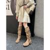 Maillard Long Boots But Knee Boots Children's Derelict Merry Sioux Knight Boots Thick Heel Skinny High Boots