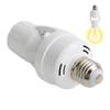 Motion Sensor Light Socket E27 Screw In Infrared Radar Sensor Smart Lamp Bulb Holder Adapter for Home Porch Garage Basement