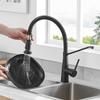 Brushed Nickel Kitchen Faucet Single Hole Pull Out Spout Kitchen Sink Stream Sprayer Head Brushed Nickel Mixer Tap 866033