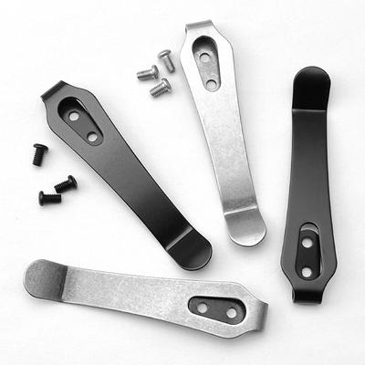 1 pieza de clip trasero para herramienta de cuchillo de bolsillo plegable DIY Accesorios DIY Múltiples diseños Clip trasero Personalizado para cuchillo plegable Soporte de clip trasero