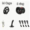 Male Chastity Cage Chastity Lock with Cock Rings for Beginner Sissy Chastity Belt BDSM Abstinence Peins Plug Fetish Sex Toys 18+