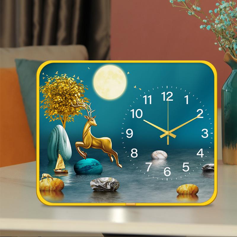 

Desktop Silent Clock Clock Desktop Bedroom Modern Minimalist Creative Stylish Silent Living Room Decorative Clock Watch .
