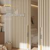Double-Sided No-Drill Linen-Like Blackout Curtains for Living Room, Bedroom, or Balcony