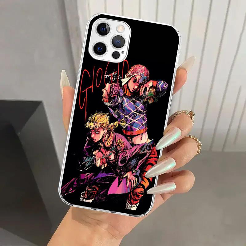 JoJo Bizarre Adventure Golden Wind Phone Case for Iphone 17 Air 16 15 Plus 14 13 Mini 12 11 Pro Max 16E 7 8 SE 2020 Soft Funda P