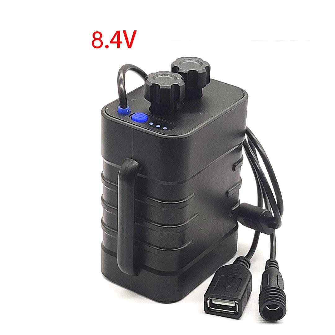 4 Slot/6 Slot Lithium Battery Charger Box 18650 Battery Box 18650 Battery Pack USB 5V Output Battery Pack DC 8.4V/12.4V/16.8V 6-18650 8.4V