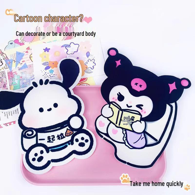 Cartoon Self-Adhesive Toilet Decal with Fresh Scent and Odor Removal