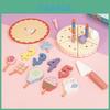 Wooden Children Role Play Dessert Station With Realistic Food Items For Kids