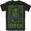 Orc Gamer, Horde, Movie Cult, Geek, Nerd, Style Men's Short-Sleeve T-Shirt Black